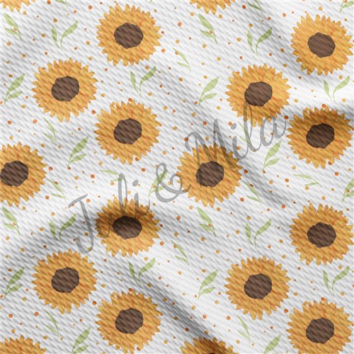Sunflowers Floral Printed Liverpool 4 Way Floral97 & Get a Free $89.99 Embroidery Bundle