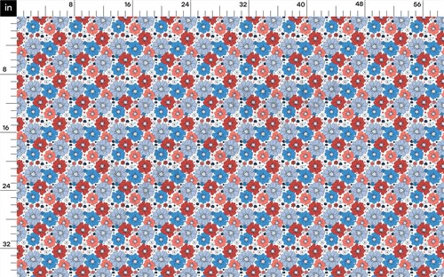 Patriotic 4th of July Printed Liverpool Fabric AA1720 & Get a Free $89.99 Embroidery Bundle