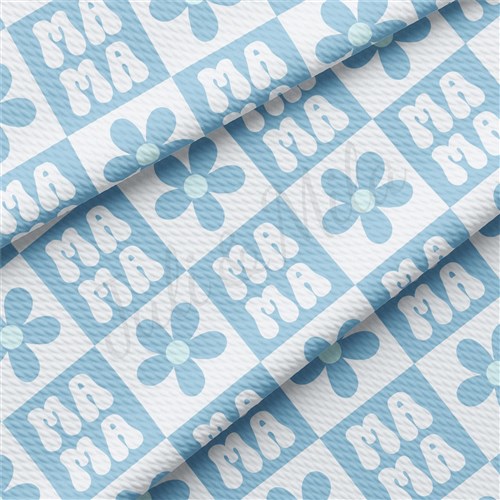 Mama Mother's Day Liverpool Bullet Textured Stretch Solid Strip Thick Knit Jersey Fabric