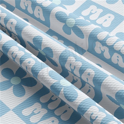 Mama Mother's Day Liverpool Bullet Textured Stretch Solid Strip Thick Knit Jersey Fabric
