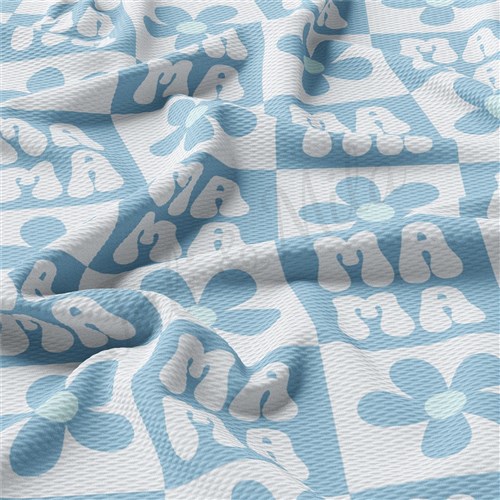 Mama Mother's Day Liverpool Bullet Textured Stretch Solid Strip Thick Knit Jersey Fabric