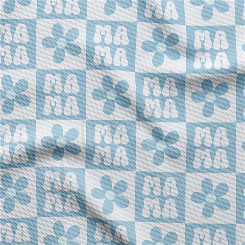 Mama Mother's Day Liverpool Bullet Textured Stretch Solid Strip Thick Knit Jersey Fabric