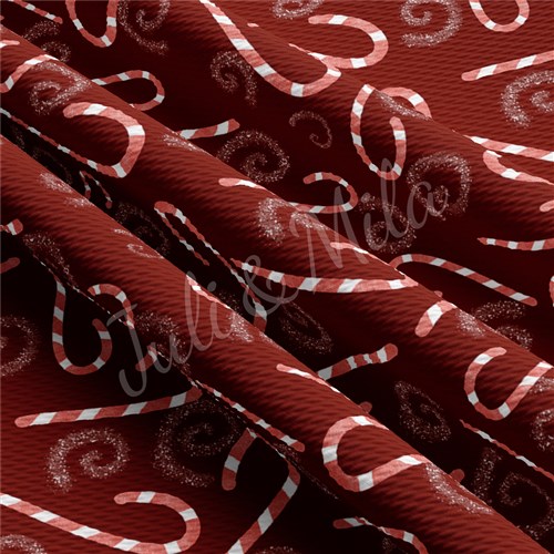 Christmas Printed Liverpool Bullet Textured Stretch Solid Strip Thick Knit Jersey Fabric