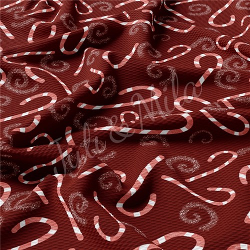 Christmas Printed Liverpool Bullet Textured Stretch Solid Strip Thick Knit Jersey Fabric