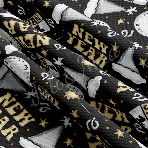 New Year Printed Liverpool Bullet Textured Stretch Solid Strip Thick Knit Jersey Fabric