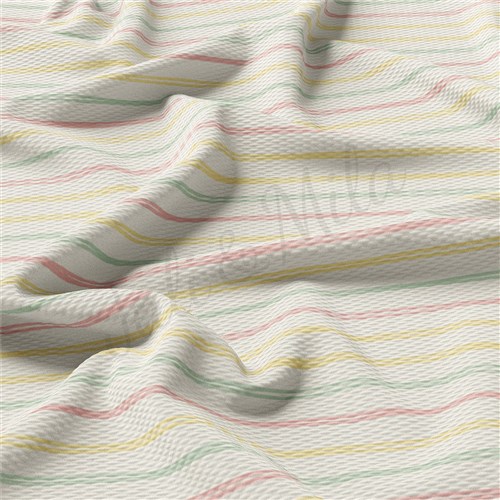 Easter AA2359 Liverpool Bullet Textured Stretch Solid Strip Thick Knit Jersey Fabric