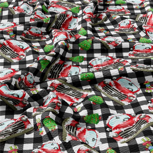 Christmas Liverpool Bullet Textured Stretch Solid Strip Thick Knit Jersey Fabric