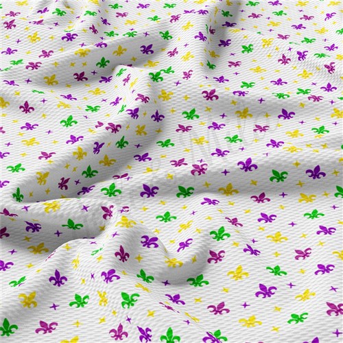 Mardi Gras AA2345 Liverpool Bullet Textured Stretch Solid Strip Thick Knit Jersey Fabric