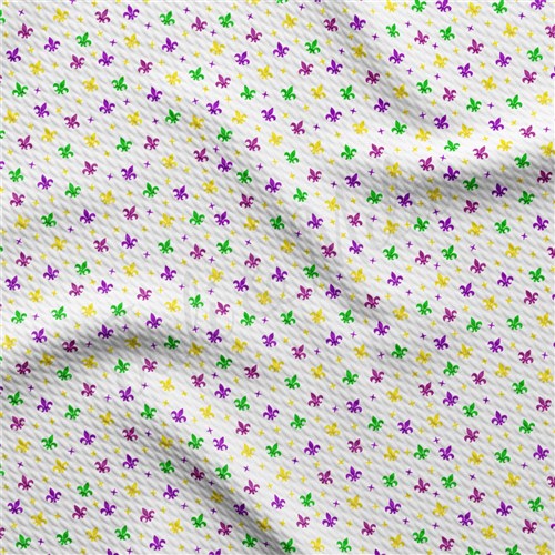 Mardi Gras AA2345 Liverpool Bullet Textured Stretch Solid Strip Thick Knit Jersey Fabric