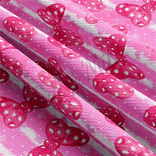 Valentine's Day Printed Liverpool Bullet Textured Stretch Solid Strip Thick Knit Jersey Fabric