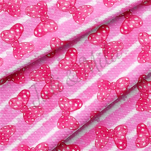 Valentine's Day Printed Liverpool Bullet Textured Stretch Solid Strip Thick Knit Jersey Fabric