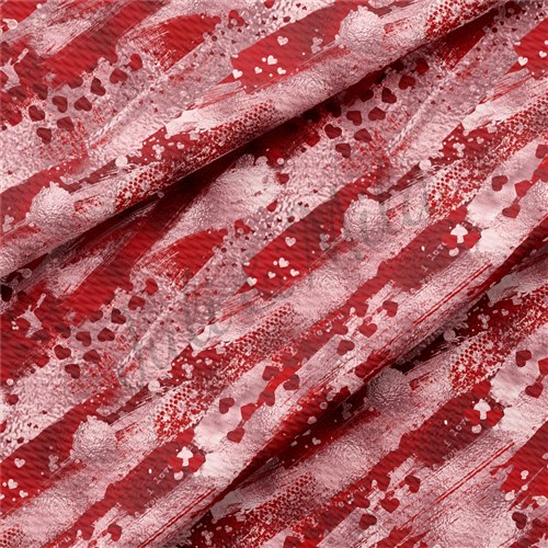 Printed Liverpool Bullet Textured Stretch Solid Strip Thick Knit Jersey Fabric