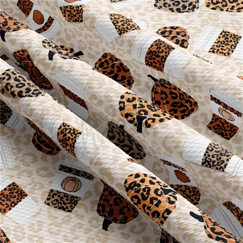 Fall Pumpkin Cheetah Liverpool Bullet Textured Stretch Solid Strip Thick Knit Jersey Fabric