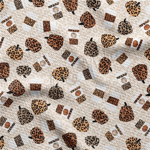 Fall Pumpkin Cheetah Liverpool Bullet Textured Stretch Solid Strip Thick Knit Jersey Fabric