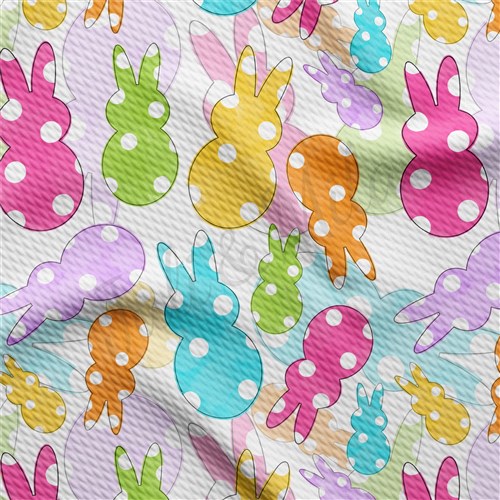 Easter Liverpool Bullet Textured Stretch Solid Strip Thick Knit Jersey Fabric