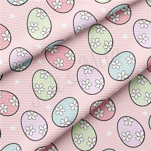 Easter Liverpool Bullet Textured Stretch Solid Strip Thick Knit Jersey Fabric