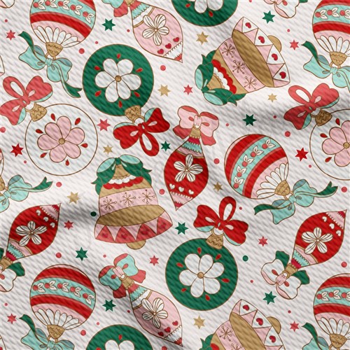 Christmas Christmas Liverpool Bullet Textured Stretch Solid Strip Thick Knit Jersey Fabric