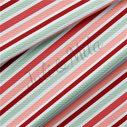 Printed Liverpool Bullet Textured Stretch Solid Strip Thick Knit Jersey Fabric