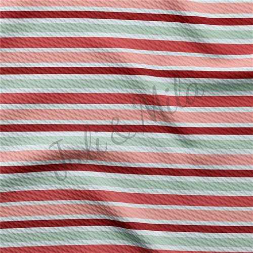Printed Liverpool Bullet Textured Stretch Solid Strip Thick Knit Jersey Fabric