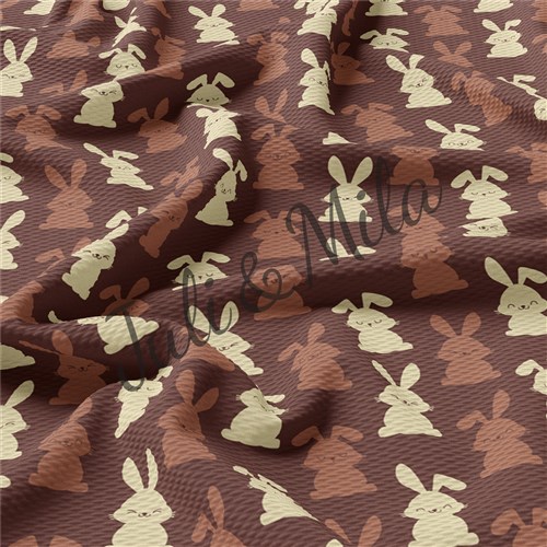 Easter Printed Liverpool Fabric Egg Bunny Pastel(E12) & Get a Free $89.99 Embroidery Bundle