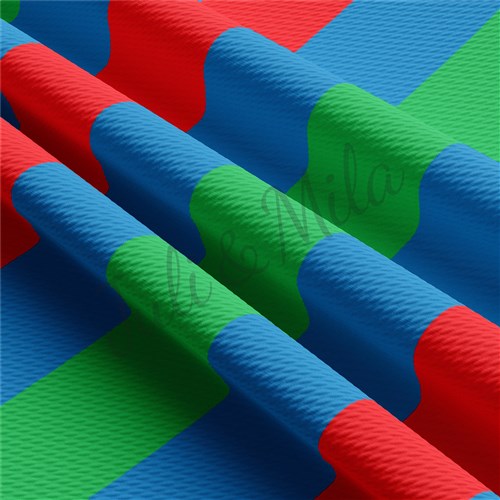 Printed s Liverpool Bullet Textured Stretch Solid Strip Thick Knit Jersey Fabric