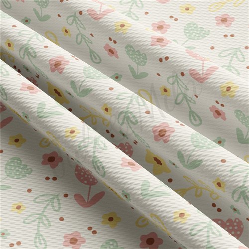 Easter AA2366 Liverpool Bullet Textured Stretch Solid Strip Thick Knit Jersey Fabric