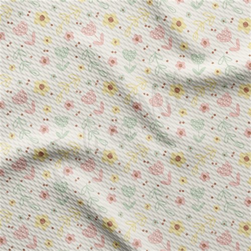 Easter AA2366 Liverpool Bullet Textured Stretch Solid Strip Thick Knit Jersey Fabric