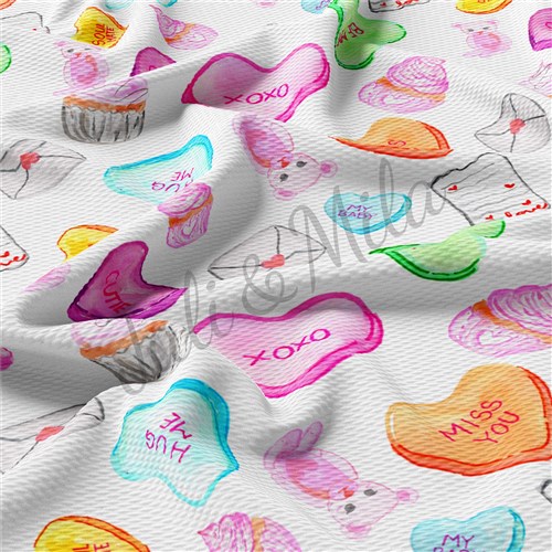 Valentine's Day Liverpool Bullet Textured Stretch Solid Strip Thick Knit Jersey Fabric
