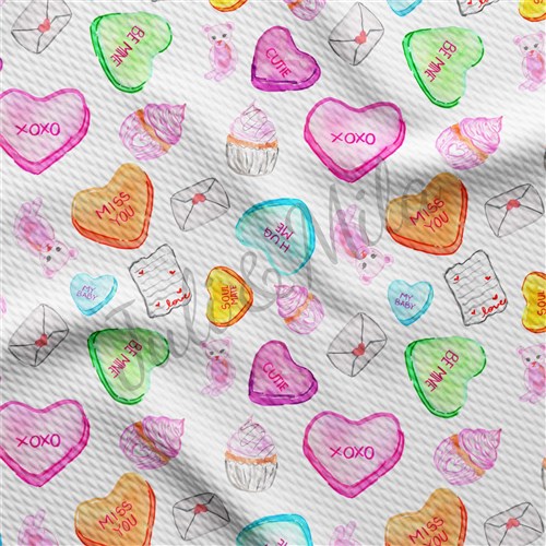 Valentine's Day Liverpool Bullet Textured Stretch Solid Strip Thick Knit Jersey Fabric