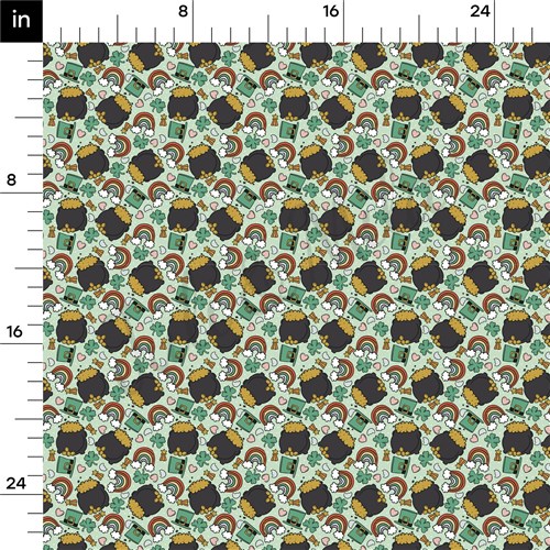 St. Patrick's Day Printed Liverpool Bullet Textured Stretch Solid Strip Thick Knit Jersey Fabric