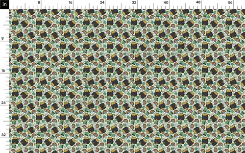 St. Patrick's Day Printed Liverpool Bullet Textured Stretch Solid Strip Thick Knit Jersey Fabric