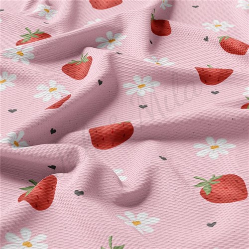 Valentine's Day Liverpool Bullet Textured Stretch Solid Strip Thick Knit Jersey Fabric