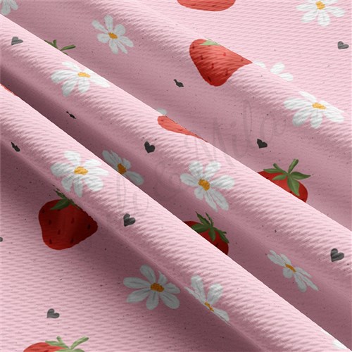 Valentine's Day Liverpool Bullet Textured Stretch Solid Strip Thick Knit Jersey Fabric