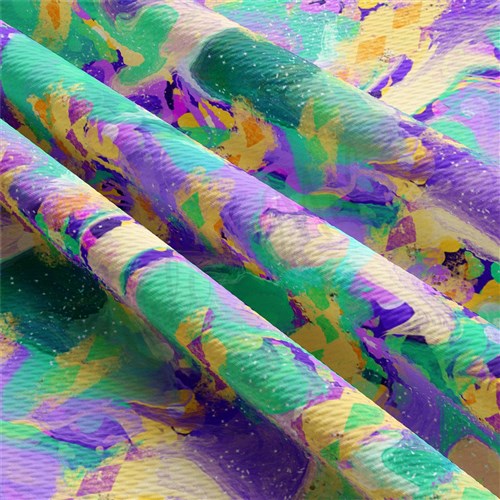 Mardi gras Printed Liverpool Fabric AA2124 & Get a Free $89.99 Embroidery Bundle
