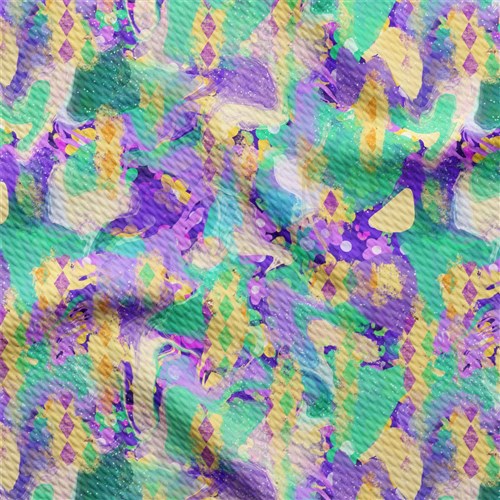 Mardi gras Printed Liverpool Fabric AA2124 & Get a Free $89.99 Embroidery Bundle