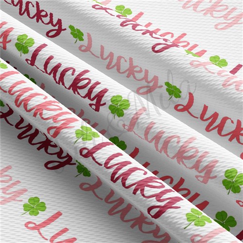 St. Patrick's Day Printed Liverpool Bullet Textured Stretch Solid Strip Thick Knit Jersey Fabric