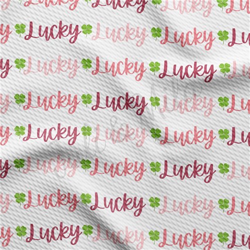 St. Patrick's Day Printed Liverpool Bullet Textured Stretch Solid Strip Thick Knit Jersey Fabric