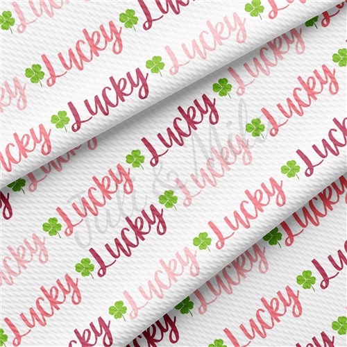 St. Patrick's Day Printed Liverpool Bullet Textured Stretch Solid Strip Thick Knit Jersey Fabric