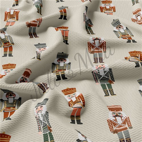 Christmas Printed Liverpool Bullet Textured Stretch Solid Strip Thick Knit Jersey Fabric