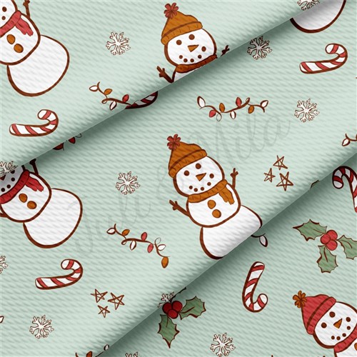 Christmas Christmas Liverpool Bullet Textured Stretch Solid Strip Thick Knit Jersey Fabric