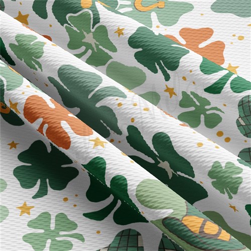 Printed Liverpool Fabric AA2506 St. Patrick's Day  & Get a Free $89.99 Embroidery Bundle