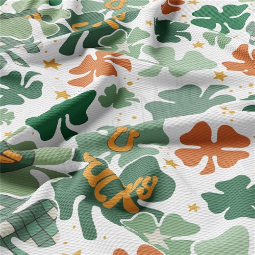 Printed Liverpool Fabric AA2506 St. Patrick's Day  & Get a Free $89.99 Embroidery Bundle