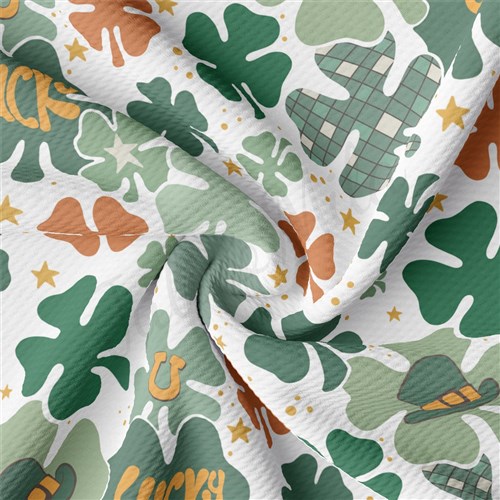 Printed Liverpool Fabric AA2506 St. Patrick's Day  & Get a Free $89.99 Embroidery Bundle