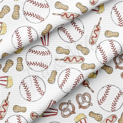 Baseball Printed Liverpool Fabric AA1810 & Get a Free $89.99 Embroidery Bundle