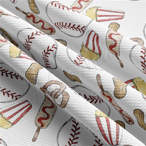 Baseball Printed Liverpool Fabric AA1810 & Get a Free $89.99 Embroidery Bundle