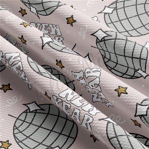 Printed Liverpool Bullet Textured Stretch Solid Strip Thick Knit Jersey Fabric
