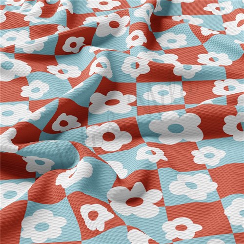 4th of July Printed Liverpool Bullet Textured Stretch Solid Strip Thick Knit Jersey Fabric