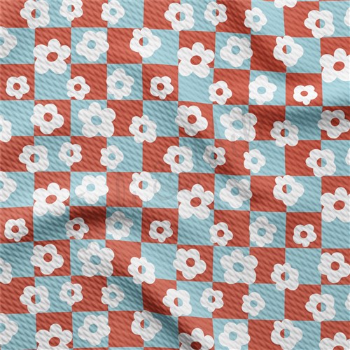 4th of July Printed Liverpool Bullet Textured Stretch Solid Strip Thick Knit Jersey Fabric
