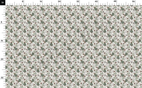 Christmas Bullet Fabric Printed Liverpool 4Way AA1103 & Get a Free $89.99 Embroidery Bundle