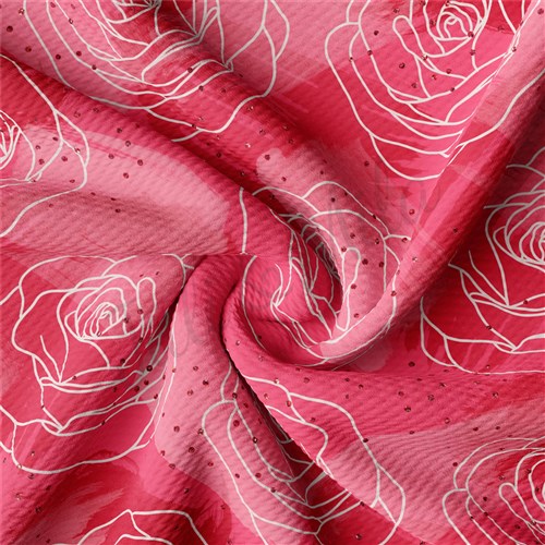 Valentine's Day Liverpool Bullet Textured Stretch Solid Strip Thick Knit Jersey Fabric